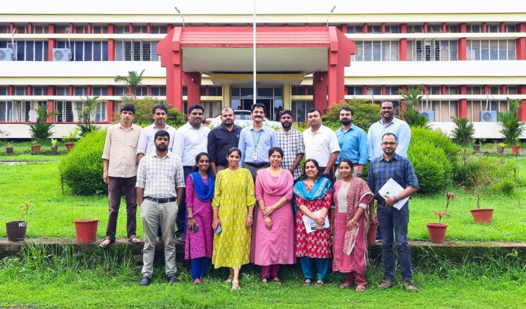 The Dean of Faculty (Agrl. Engg.) with the newly joined Assistant Professors at KCAEFT-Tavanur